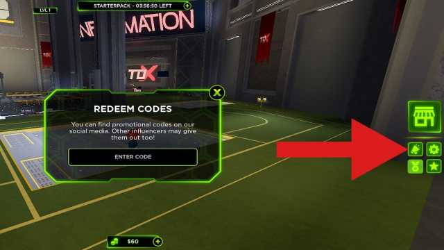 How to redeem codes in Tower Defense X