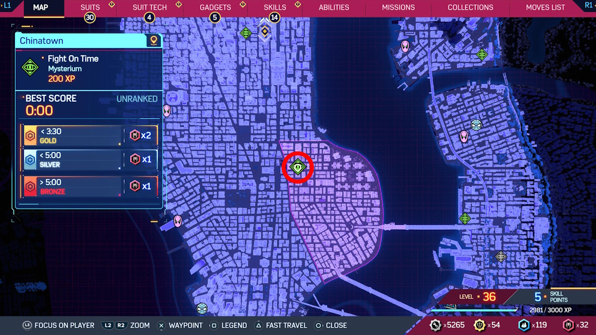 All Mysterium locations in Spider-Man 2 chinatown map location