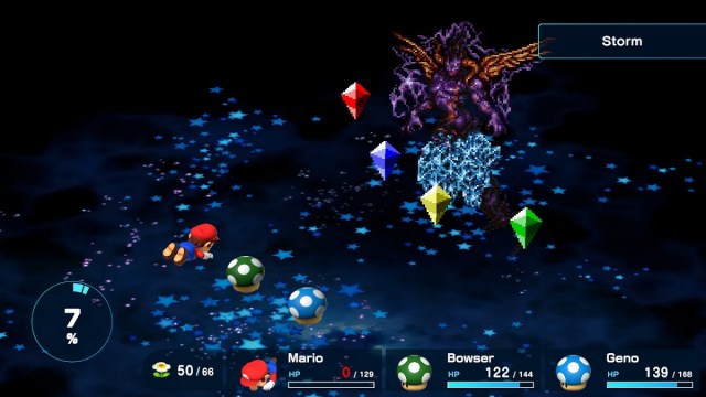 Super Mario RPG Battle Against Culex