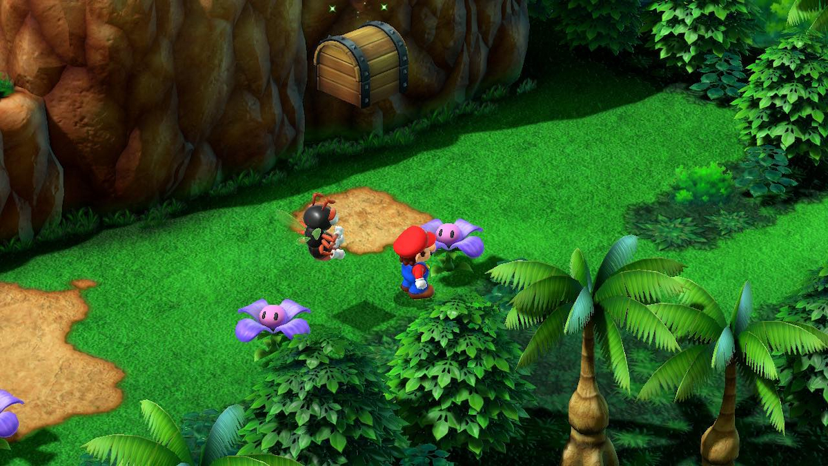 Lands End hidden treasure chest in Super Mario RPG