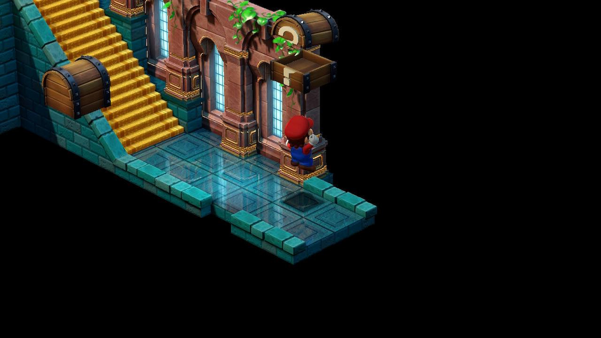 Nimbus Land castle hidden treasure chest in Super Mario RPG