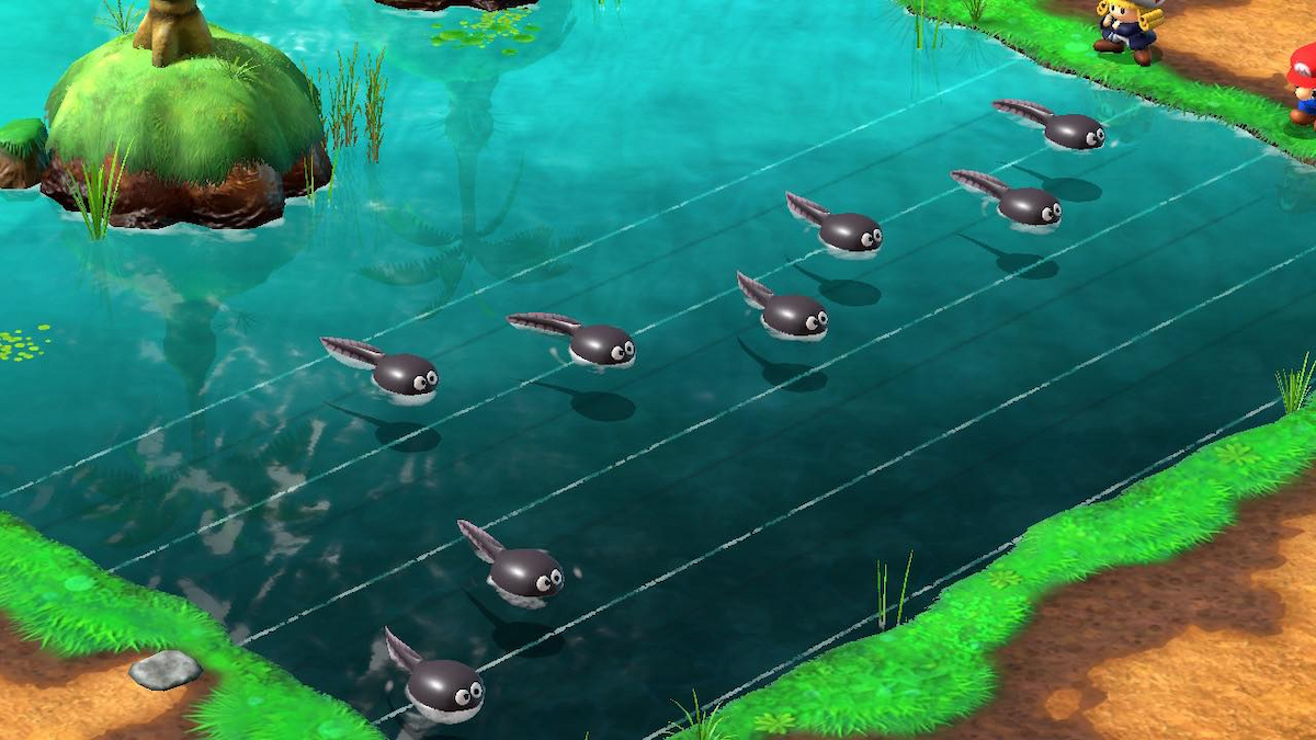 How to compose the first song in Tadpole Pond in Super Mario RPG