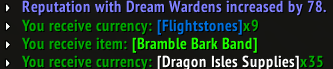 Does the Darkmoon Faire buff work for Dream Wardens reputation?