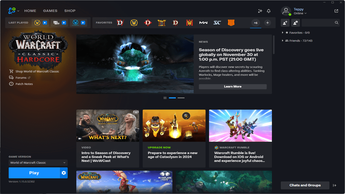 How to download and play WoW Season of Discovery
