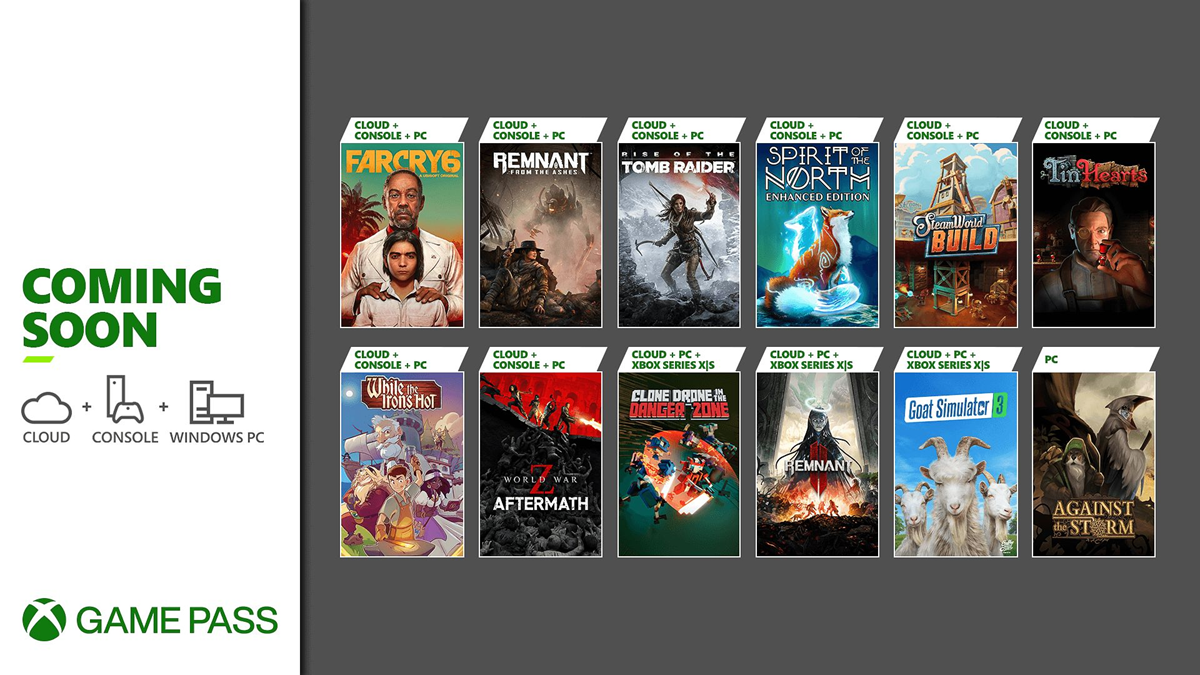 Xbox Game Pass for December