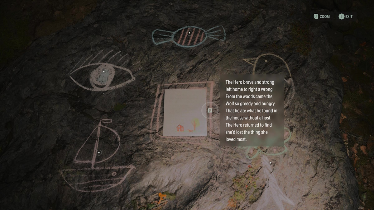 All Nursery Rhyme locations in Alan Wake 2 cauldron lake puzzle 2