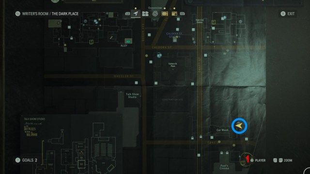 All Words of Power locations in Alan Wake 2 final streets map