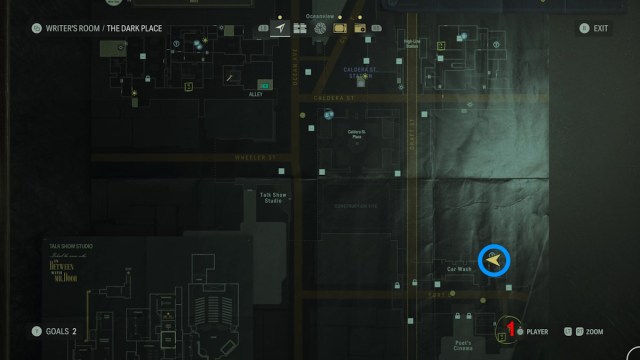 All Words of Power locations in Alan Wake 2 final streets map