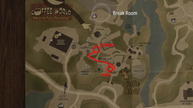 How to solve the 'What's Behind that Smile' Cult Stash puzzle in Alan Wake 2 map with pathing