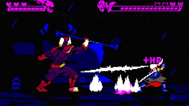 furi demake steam close-up fight against the chain