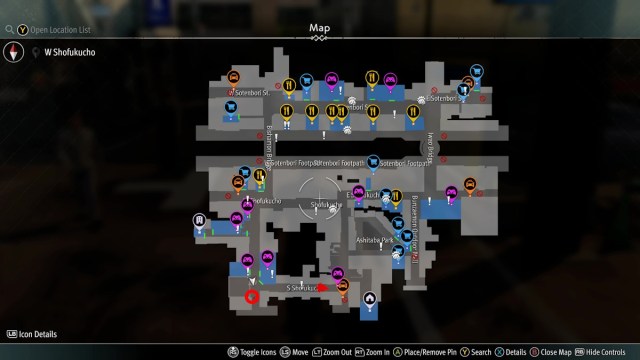 How to complete the Hidden One's Challenge in Like a Dragon Gaiden phone booth location on map