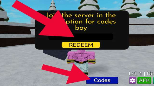 How to redeem codes in Modded ABA