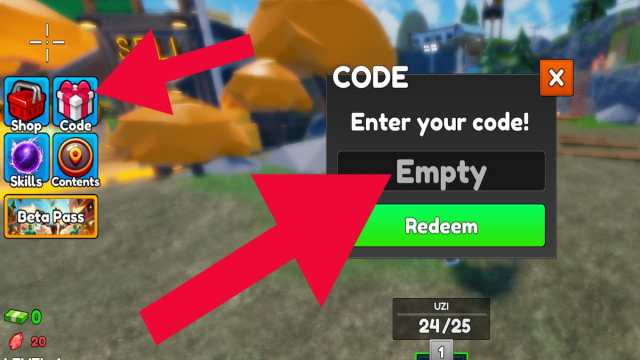 How to redeem codes in Zombie Hunters