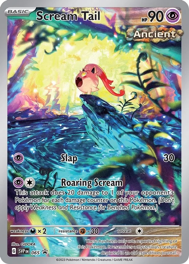 Scream Tail in Pokemon TCG. 