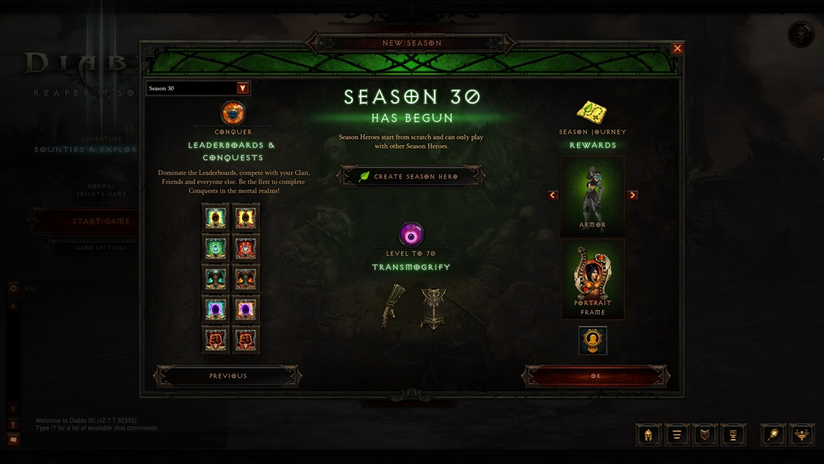 Diablo 3 Season 30