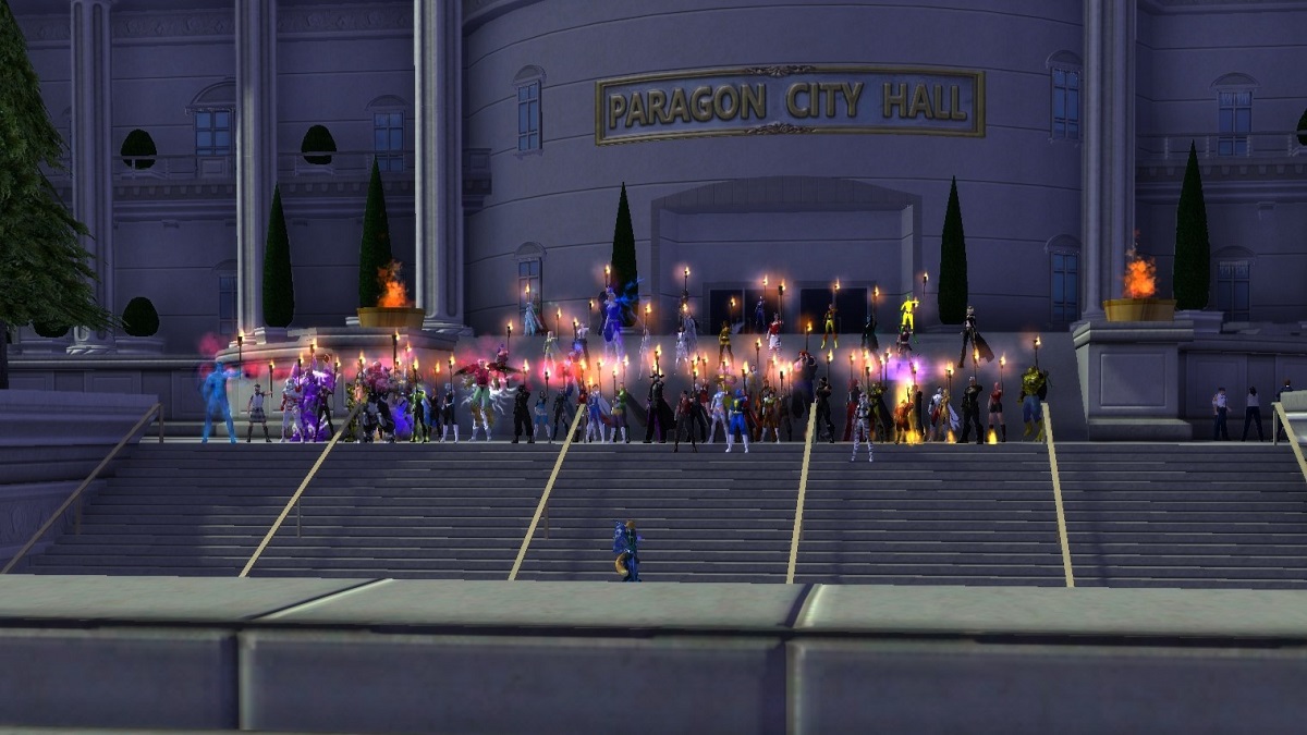 City of Heroes Homecoming vigil