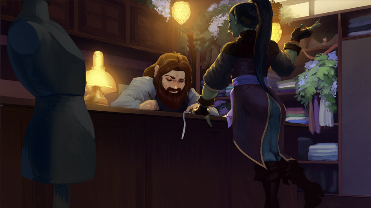 Merchants of Rosewall is a narrative-driven shopkeeper simulator in a high-fantasy world