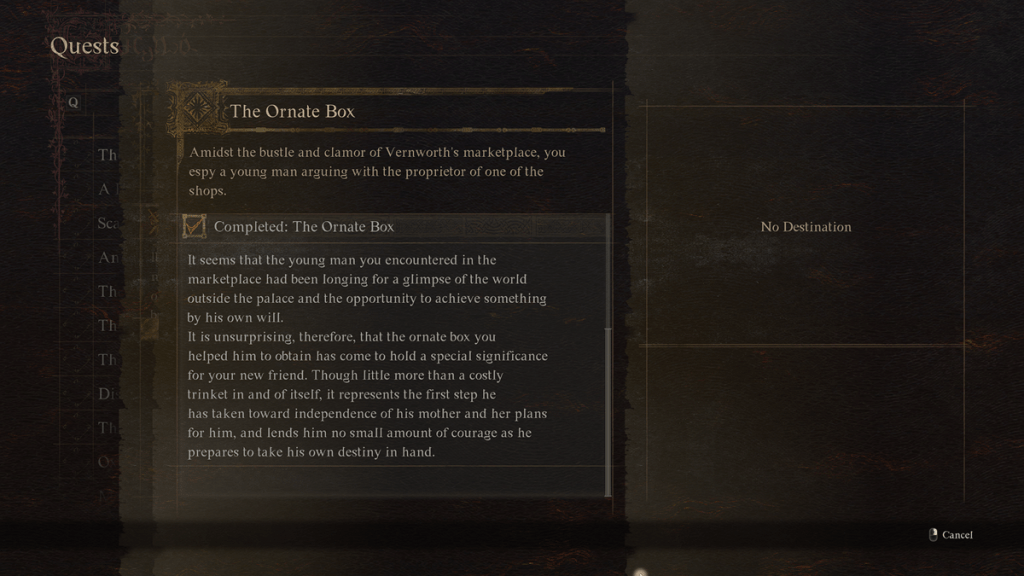 Dragon's Dogma 2 The Ornate Box quest