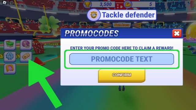 How to redeem codes in Touchdown Simulator