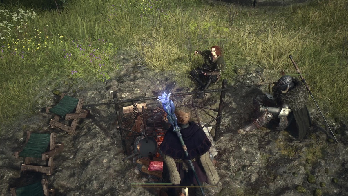 Dragon's Dogma 2 Pawns at camp