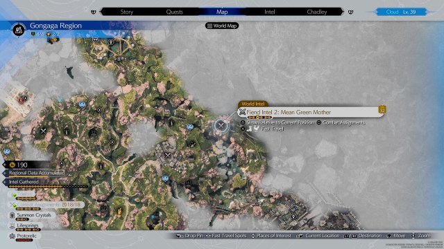 Final Fantasy VII FF7 Rebirth Gongaga Fiend Intel Location 2