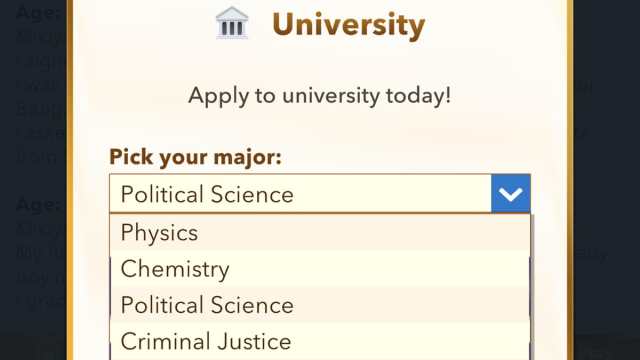 BitLife political science degree for president