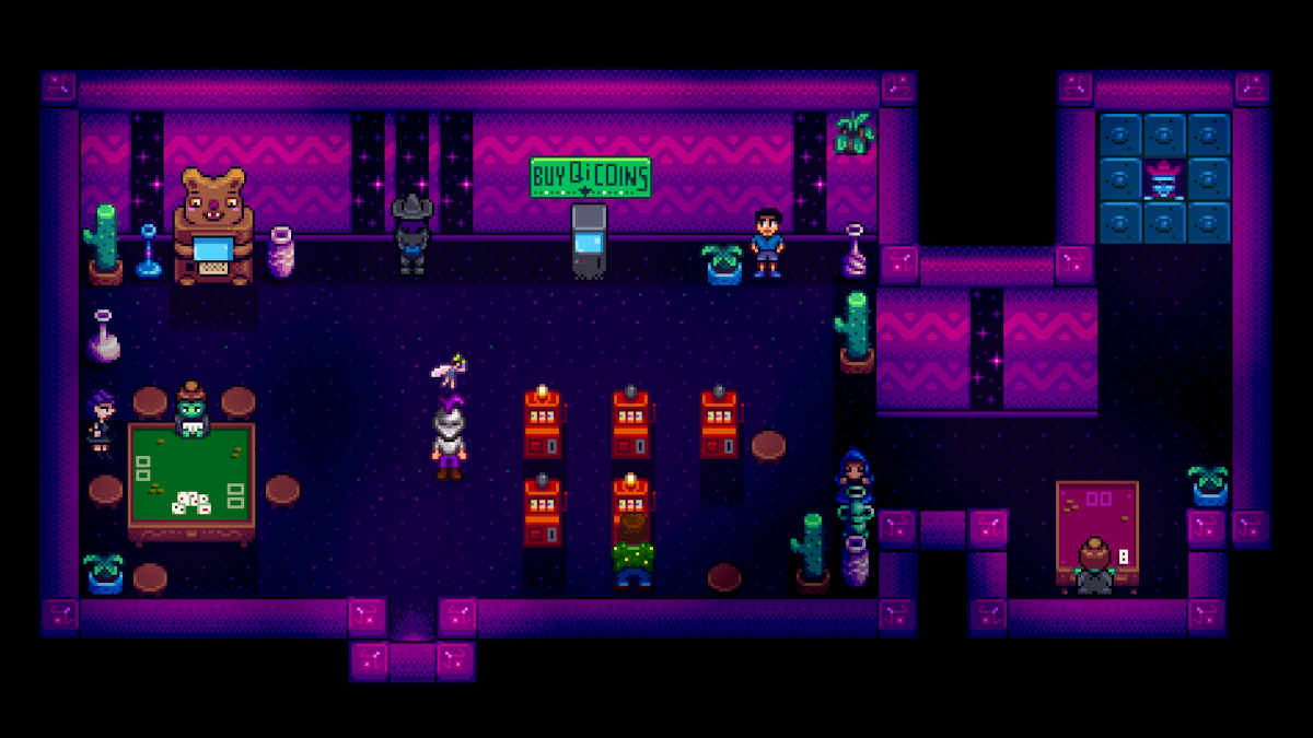 Inside the Casino in Stardew Valley