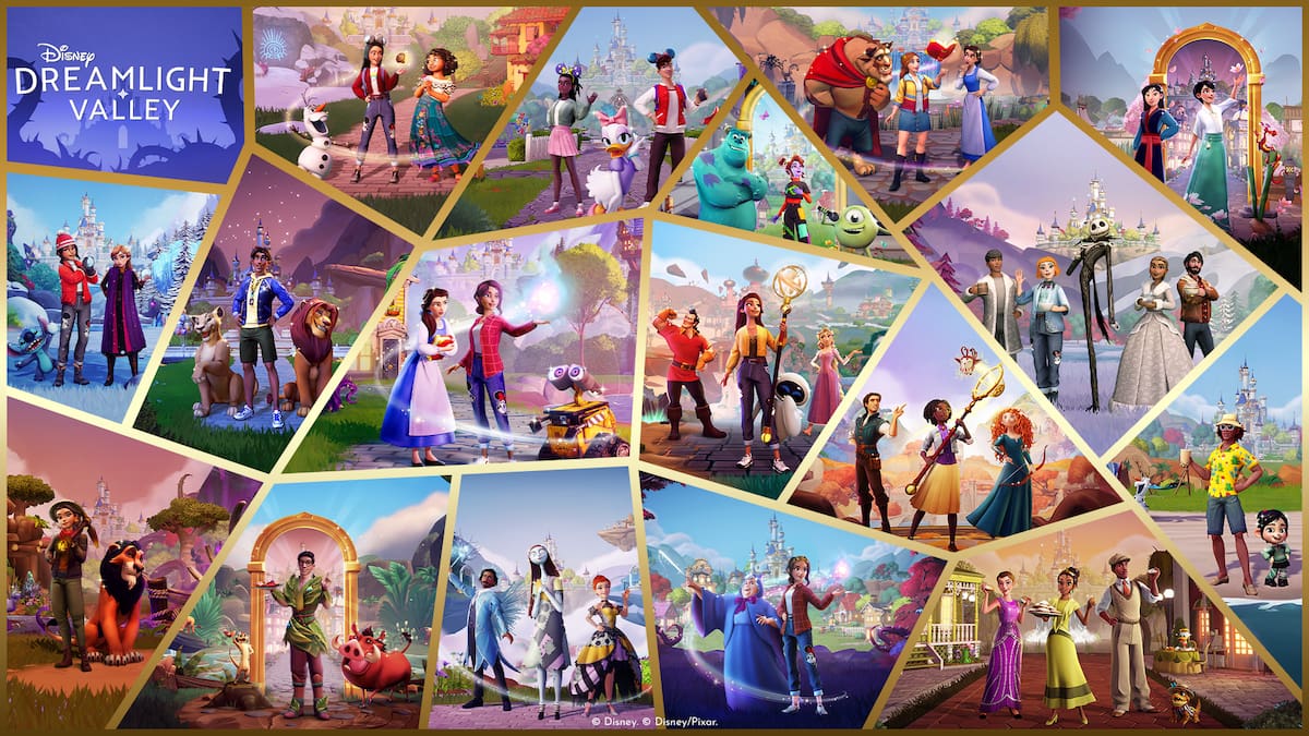 Disney Dreamlight Valley promotional image of past updates