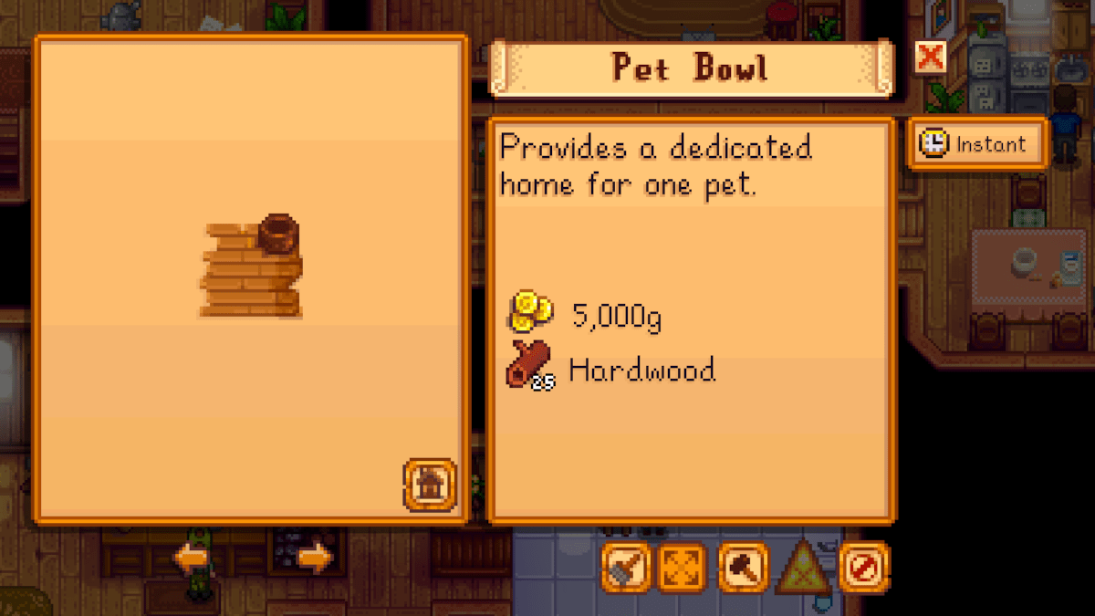 Food Bowl in Stardew Valley