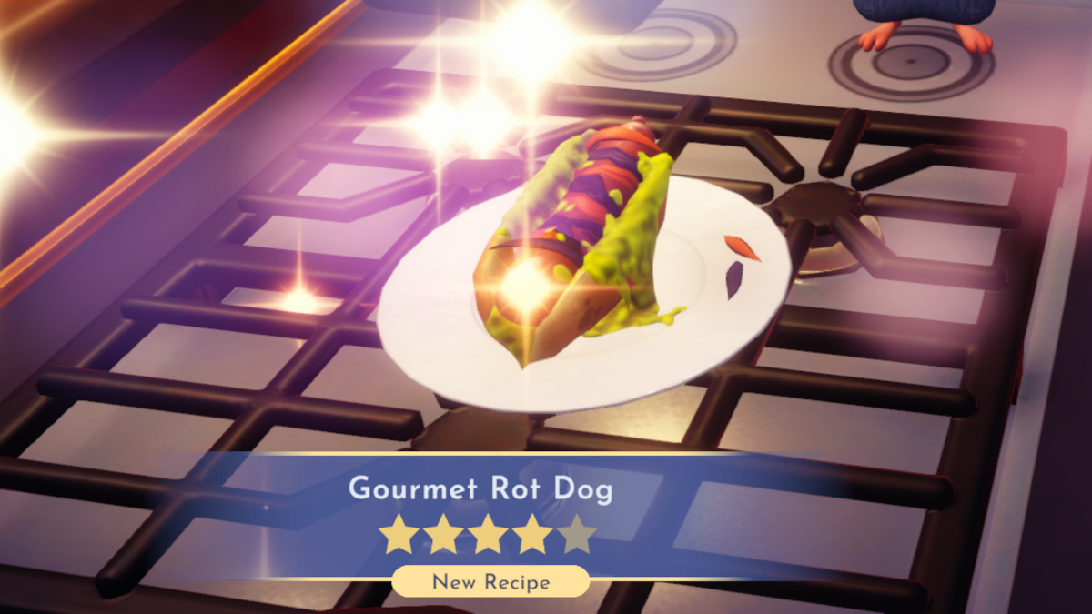 Gourmet Rot Dog in Disney Dreamlight Valley