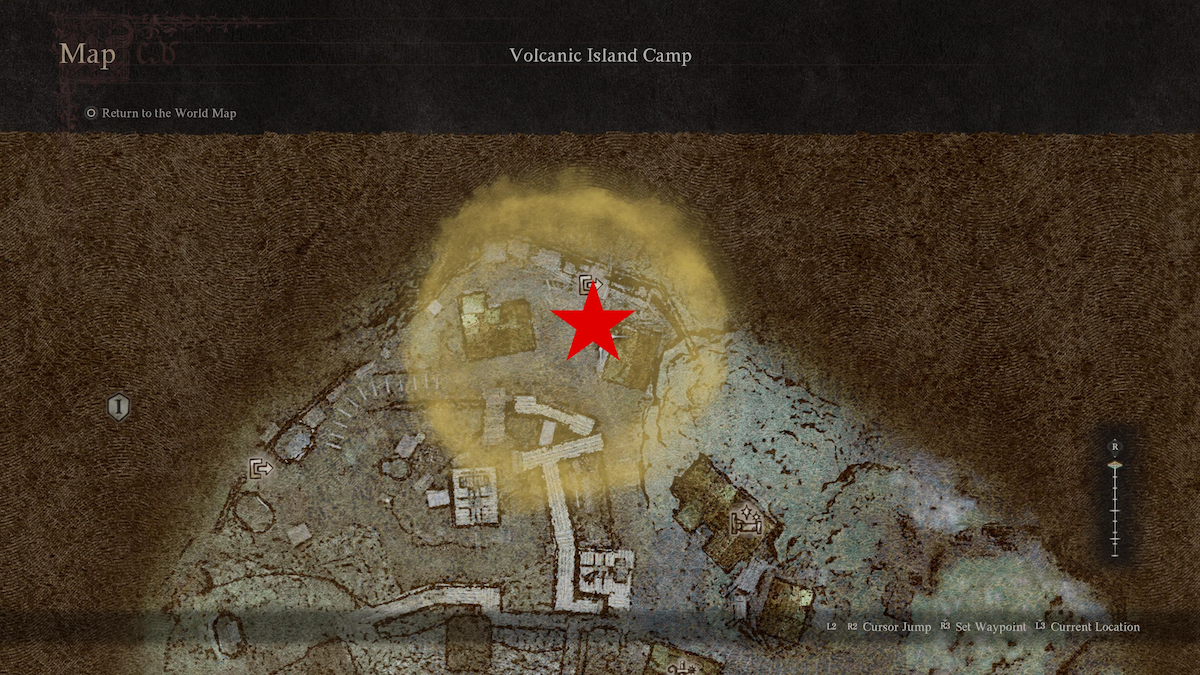 Volcanic Island Camp location in The Importance of Aiding Ernesto Dragon's Dogma 2