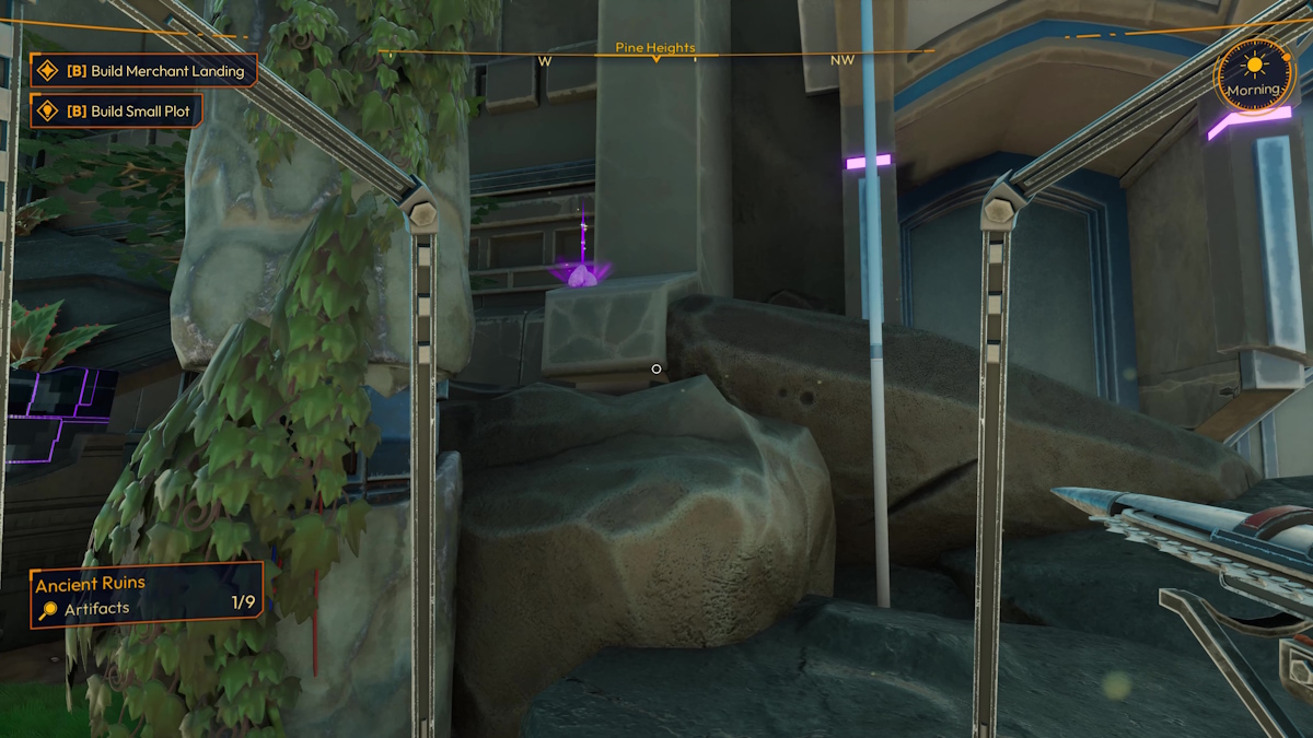 lightyear frontier pine heights artifacts locations next to the front on top of stones