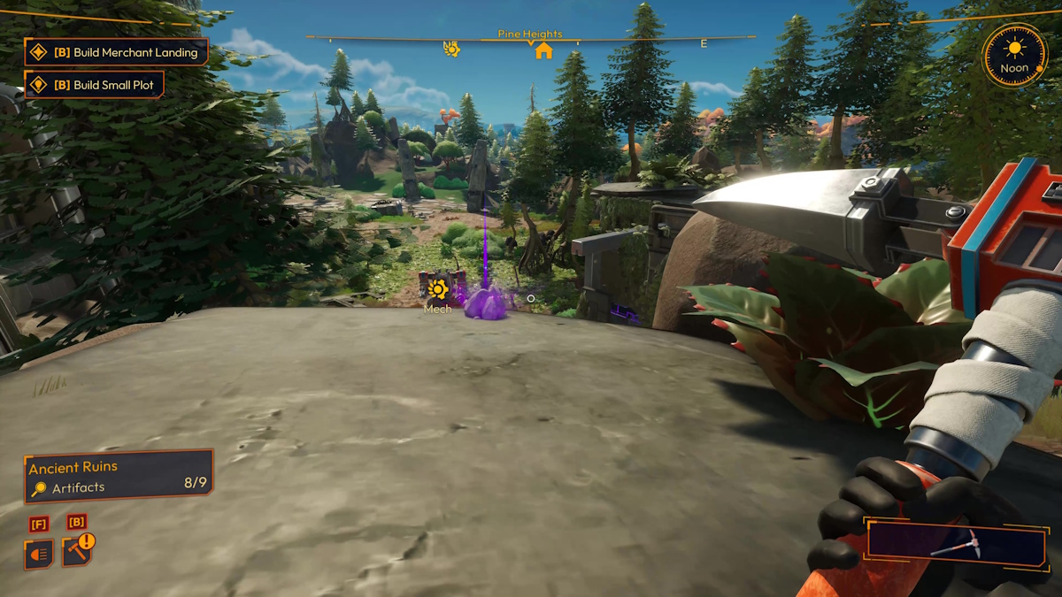 The last Artifact On top of the wall in Lightyear Frontier