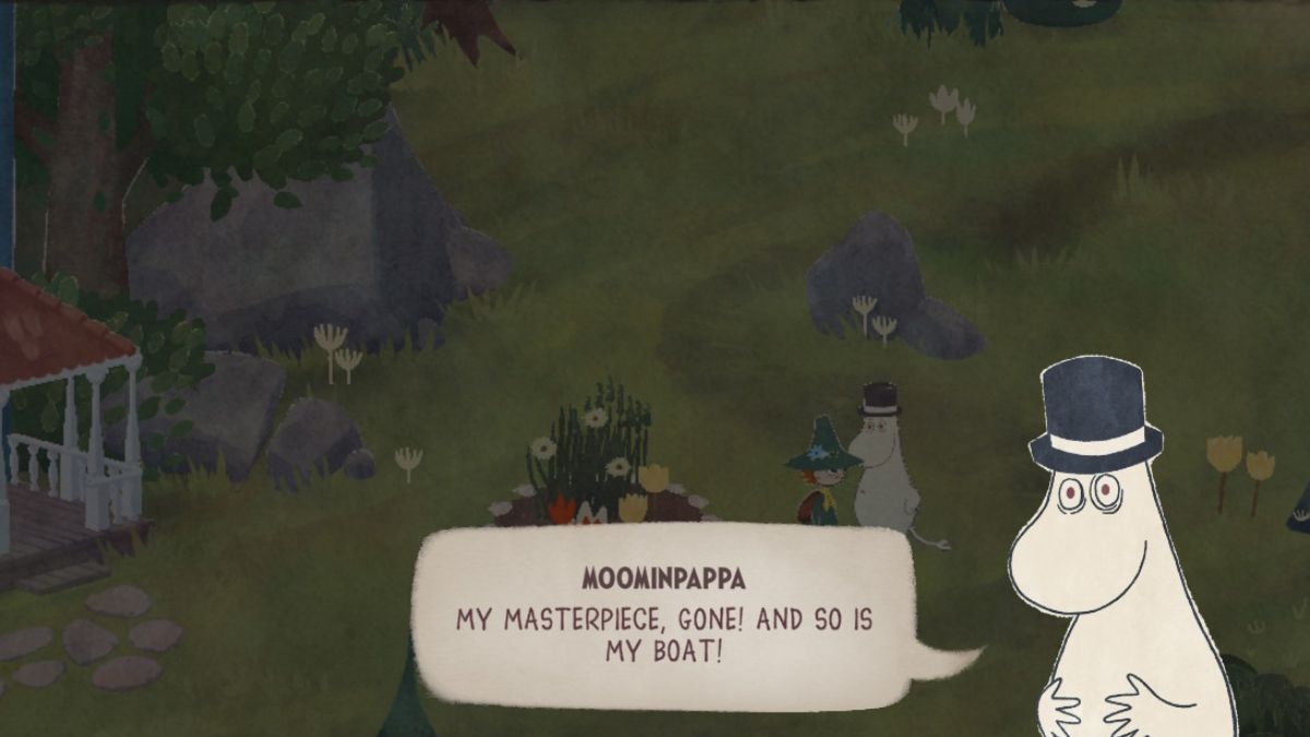 moominpapa panicking in snufkin melody of moominvalley