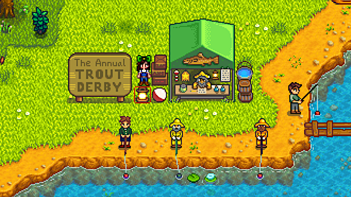 The Trout Derby in Stardew Valley