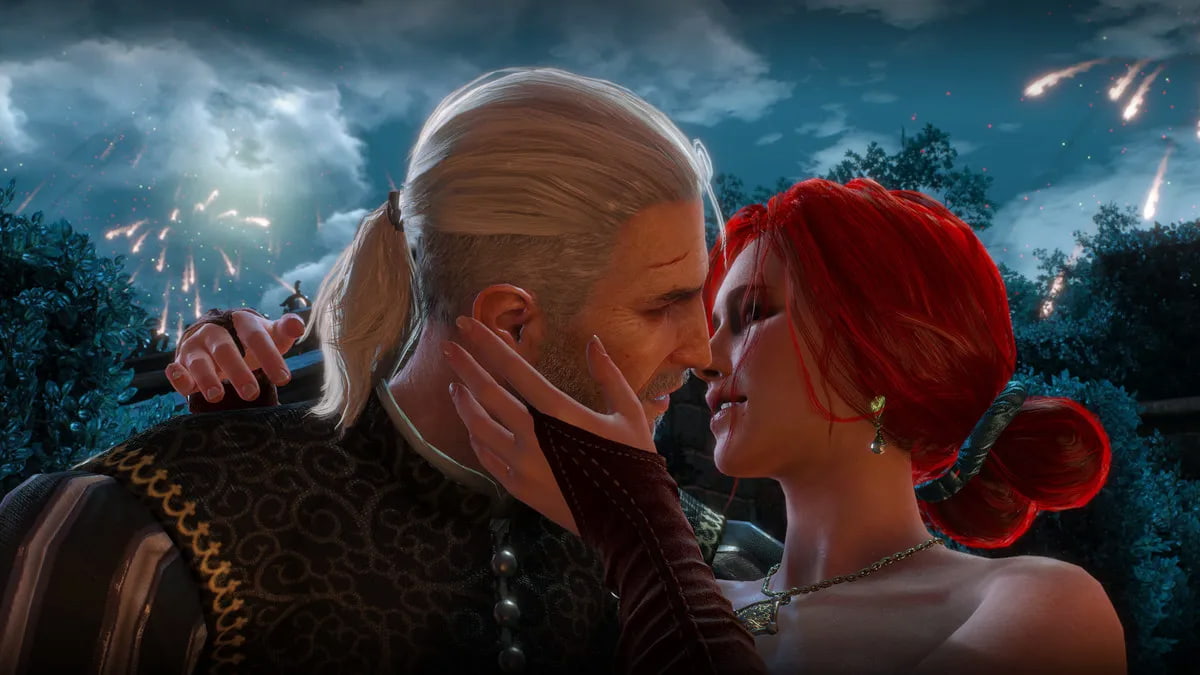 Geralt kissing scene