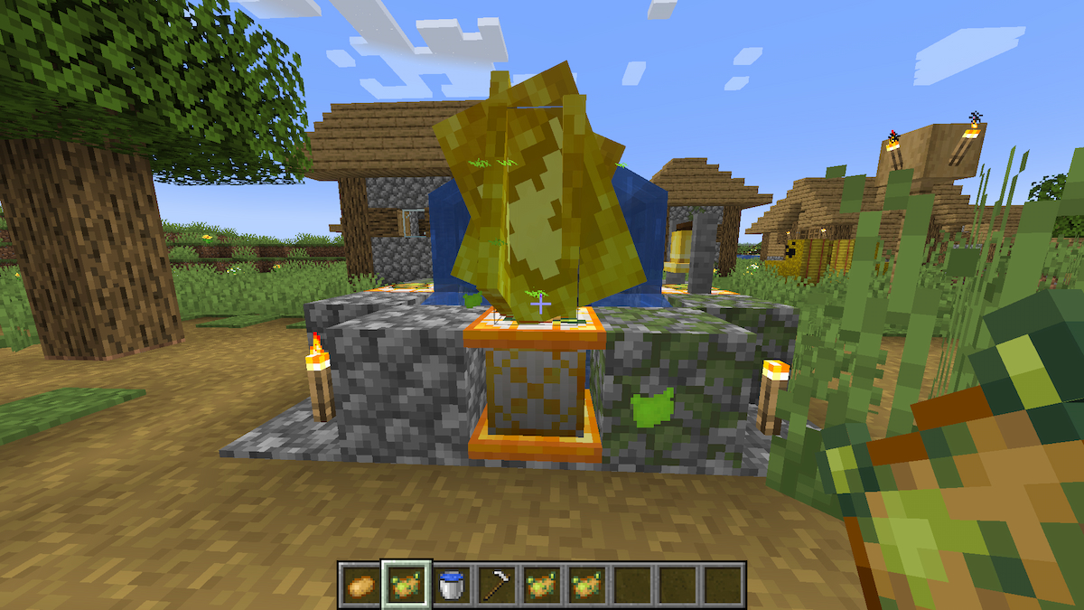 Portal to Poisonous Potato Dimension in Minecraft