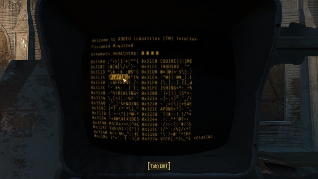 Fallout 4 Hacking minigame