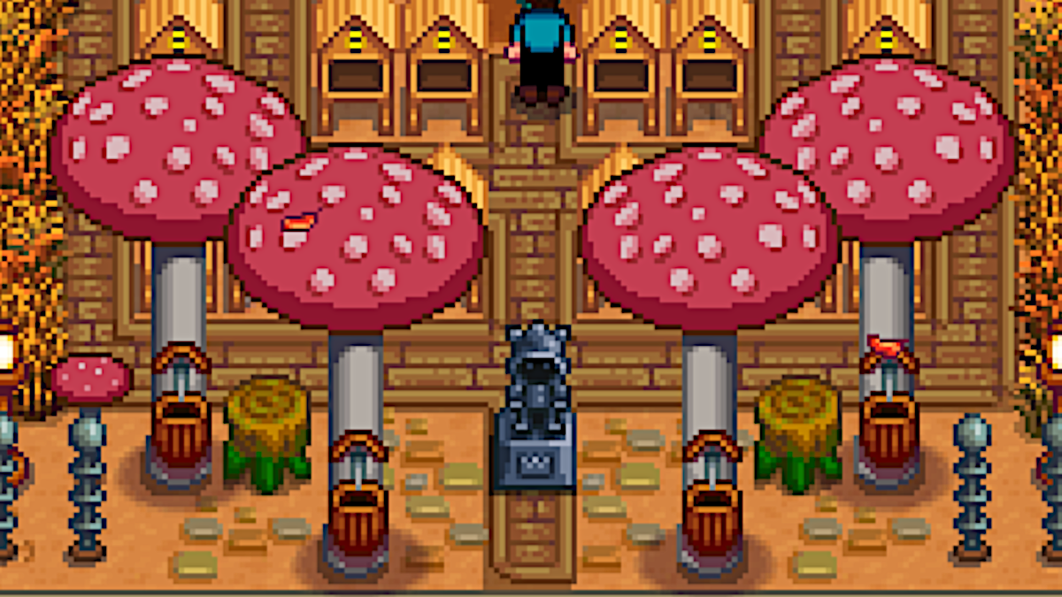 Statue of the Dwarf King in Stardew Valley