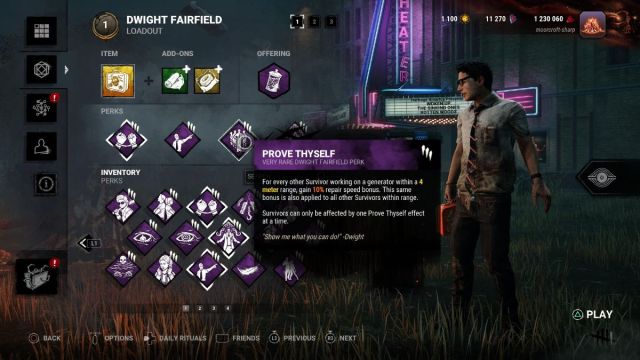 prove thyself survivor perk in dead by daylight