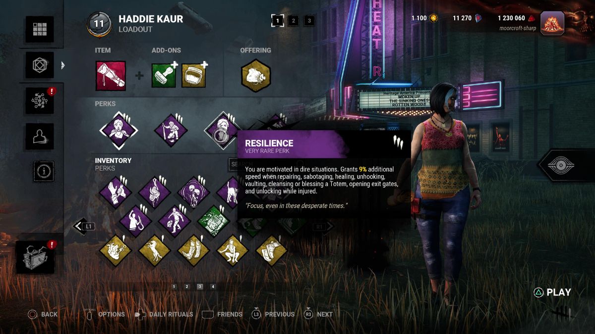 resilience dead by daylight survivor perk