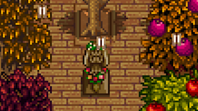 Statue of Blessings after being interacted with in Stardew Valley