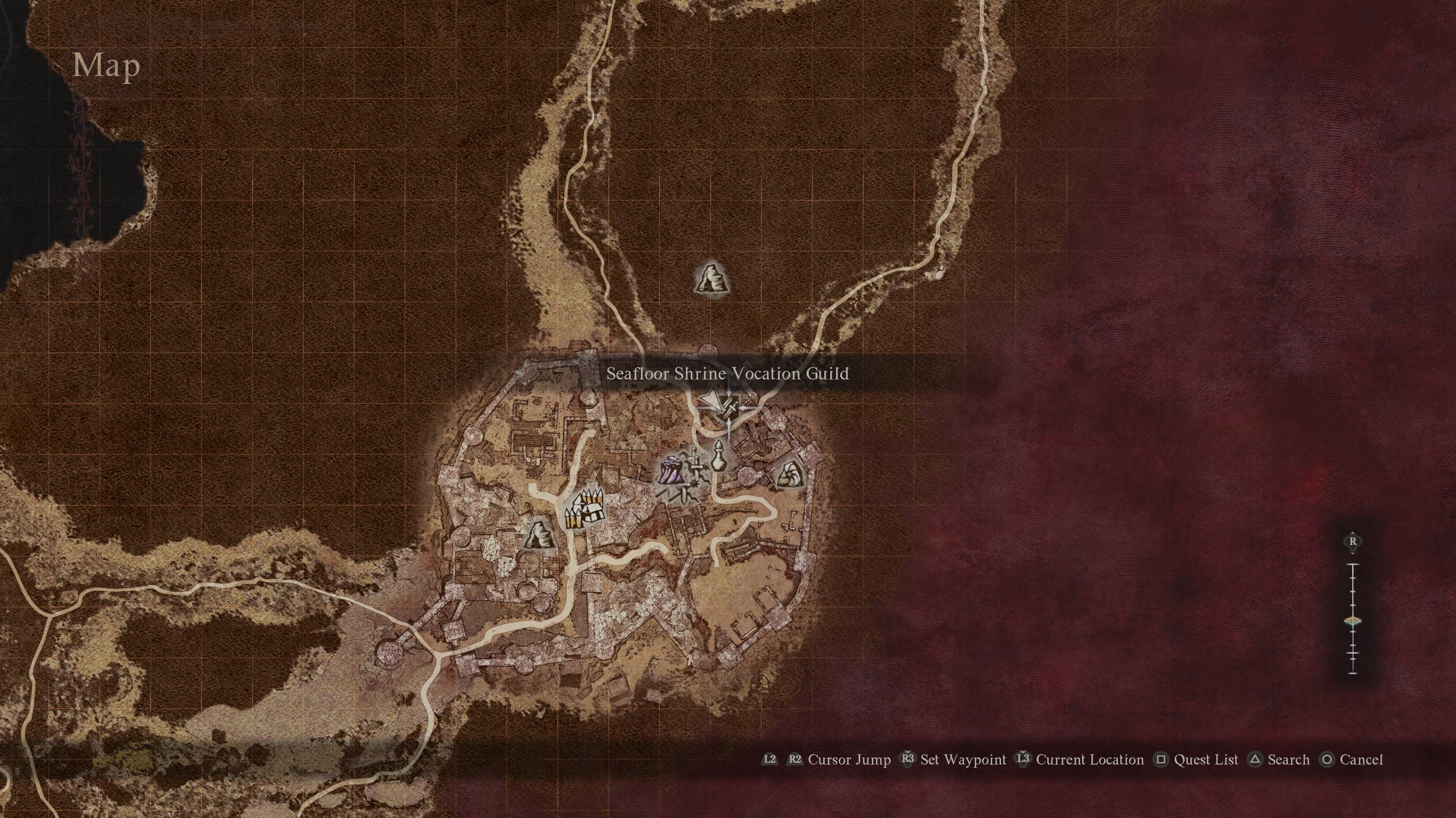 Seafloor Shrine Vocation Guild location in Dragon's Dogma 2