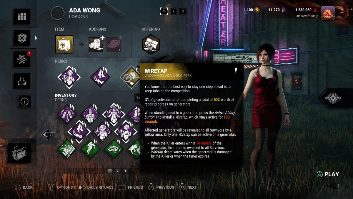 wiretap survivor perk dead by daylight