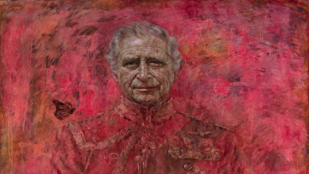 The King Charles III Portait from artist Jonathan Yeo