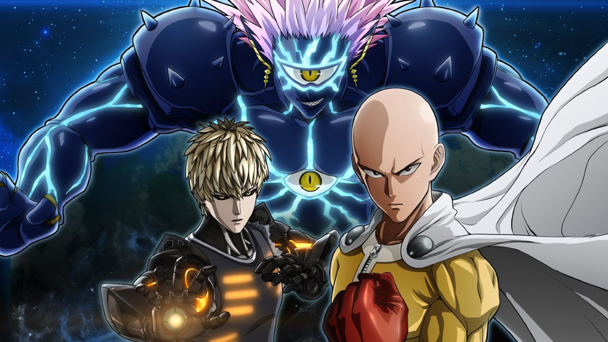 Saitama, Genos, and Boros in One-Punch Man