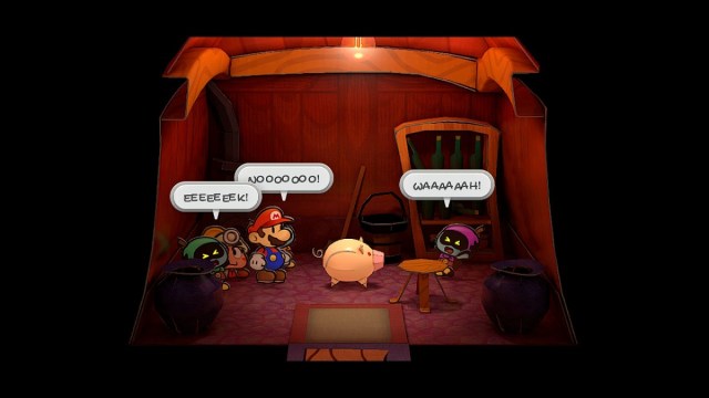 Paper Mario: The Thousand-Year Door Mom turns into a pig.