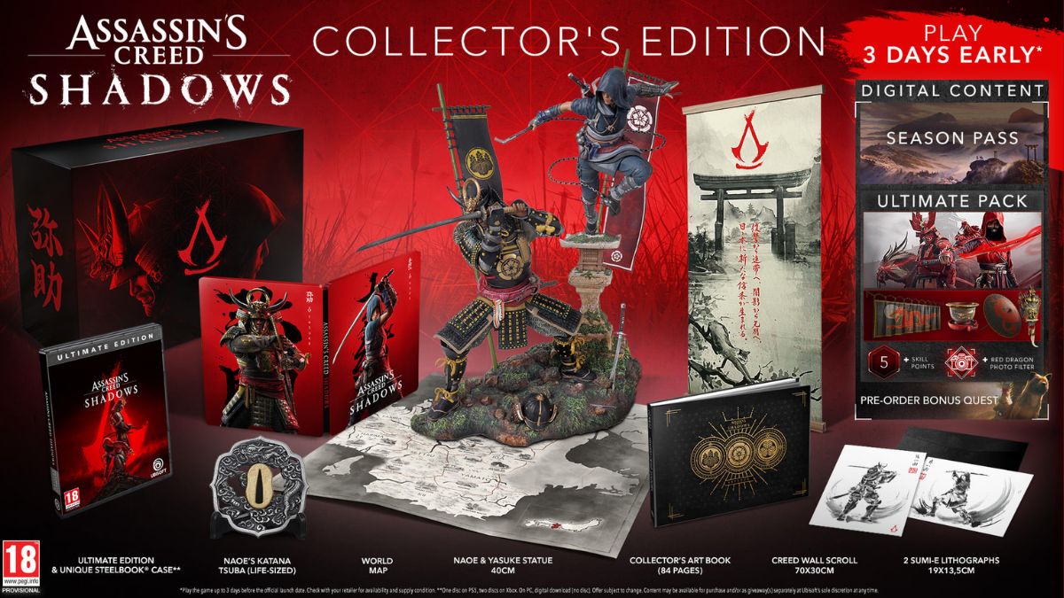 assassins creed shadows collectors edition