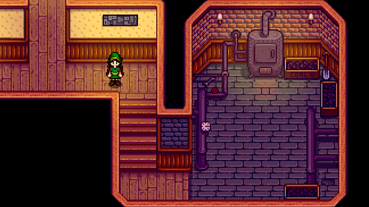 Completed Boiler Room in Stardew Valley