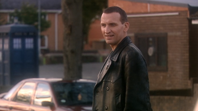 Christopher Eccleston as the Doctor in Doctor Who